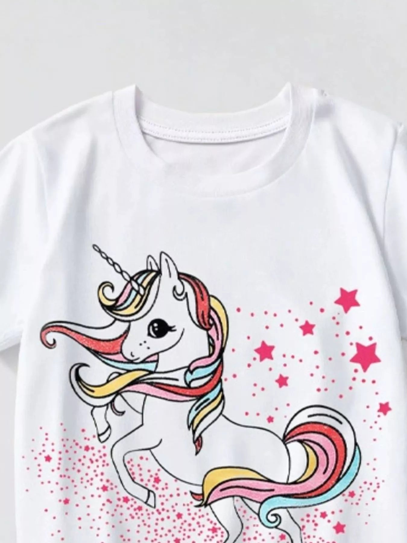 Children's Unicorn Graphic Short Sleeve T-Shirt