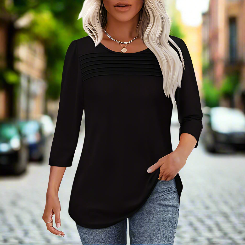 Women's 3-Pack 3 4 Sleeve Tunic Tops