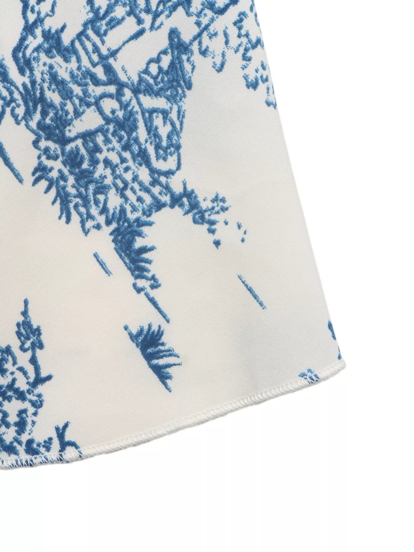 Floral Print Tie Front Ruffle Hem Cami