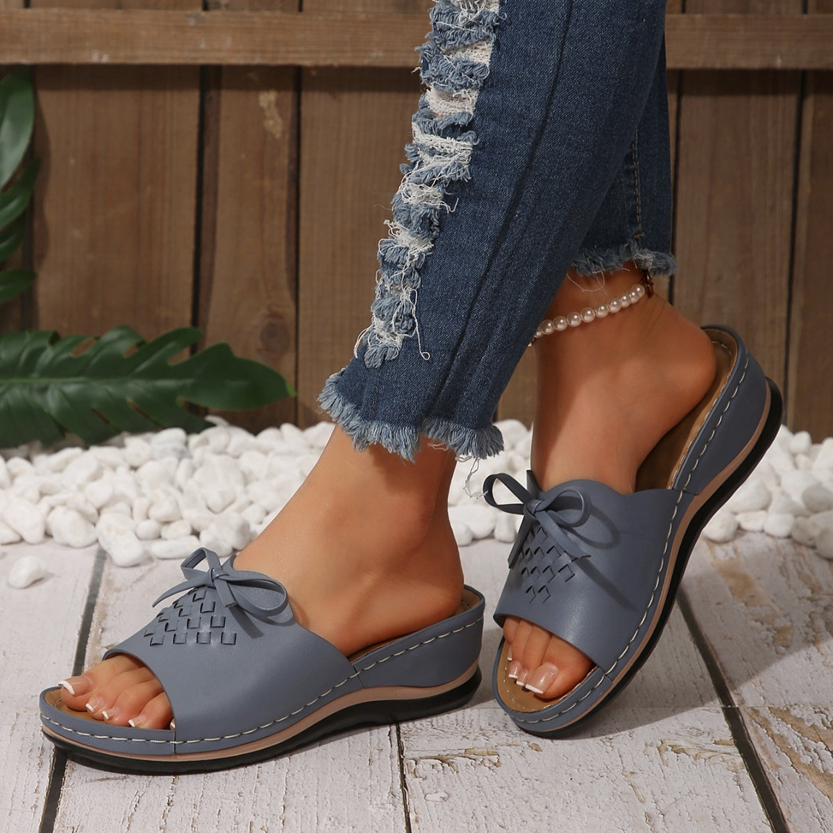 Open Toe Wedge Sandals
