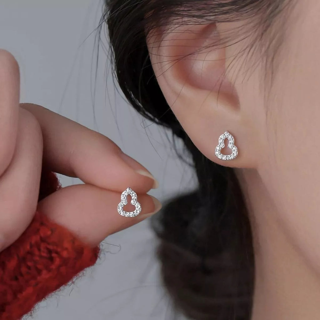 Gourd Shaped Stud Earrings