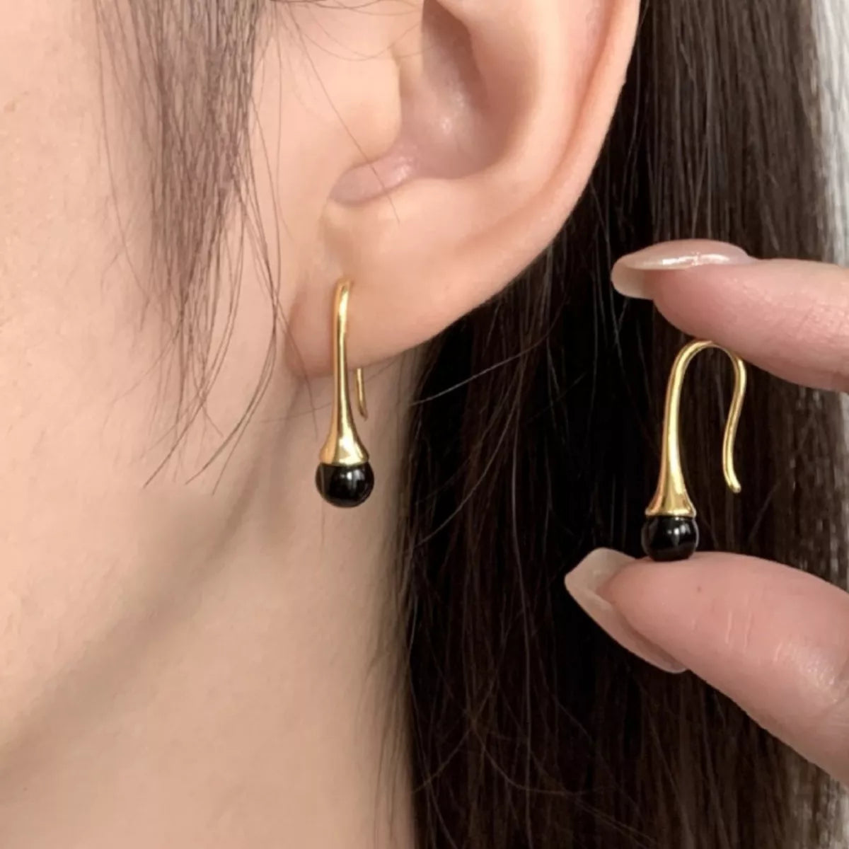 Teardrop Hook Earrings
