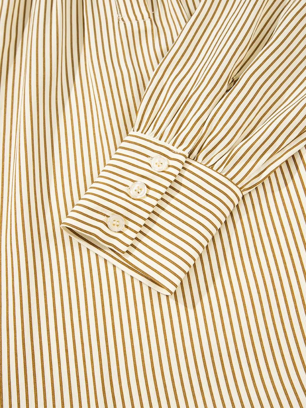 Stripe Collared Neck Cuffed Long Sleeve Drop Waist Mini Dress