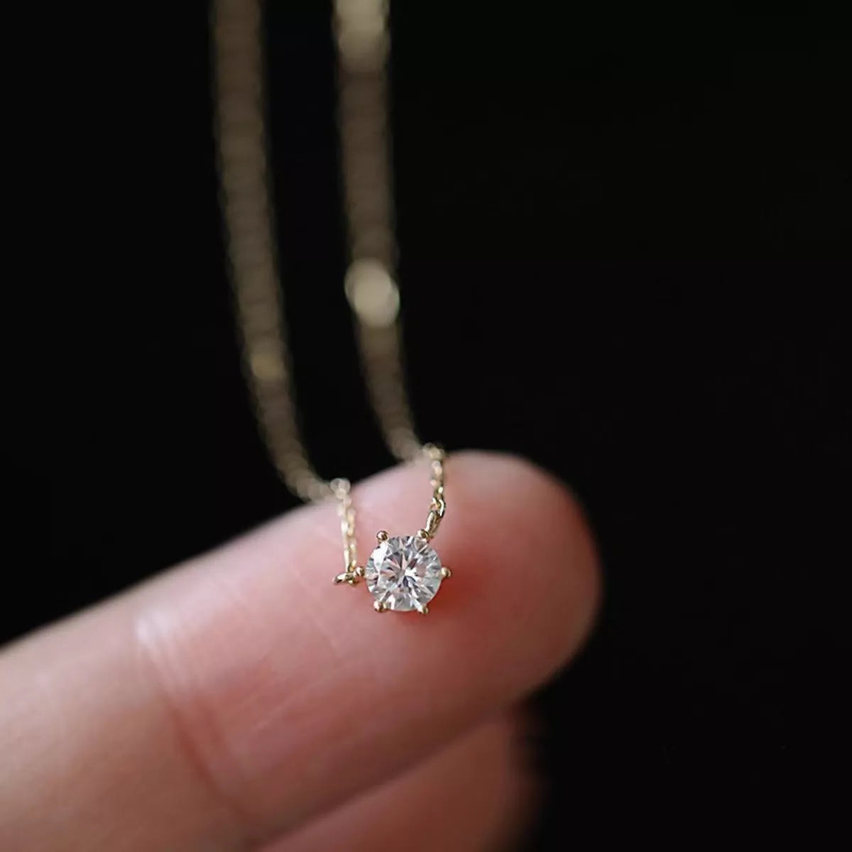 925 Sterling Silver Zircon Necklace