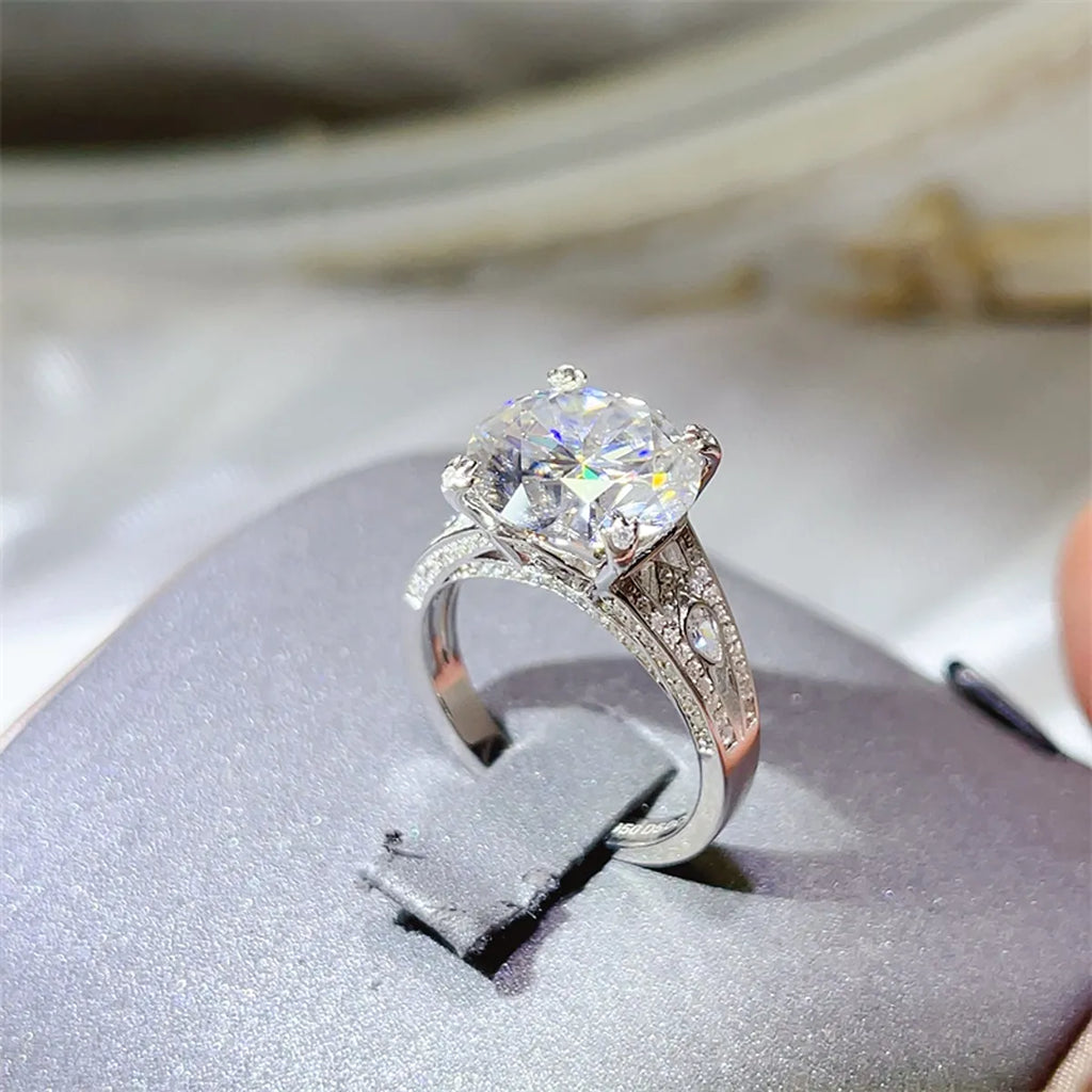 5 Carat Moissanite 925 Sterling Silver Ring