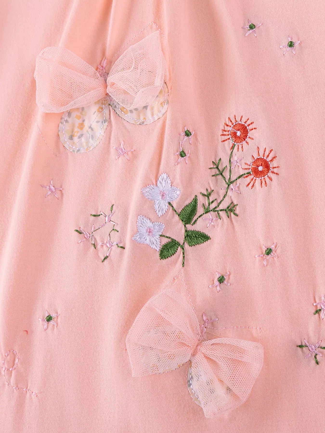 Children's Ruffled Hem Short Sleeve Dress