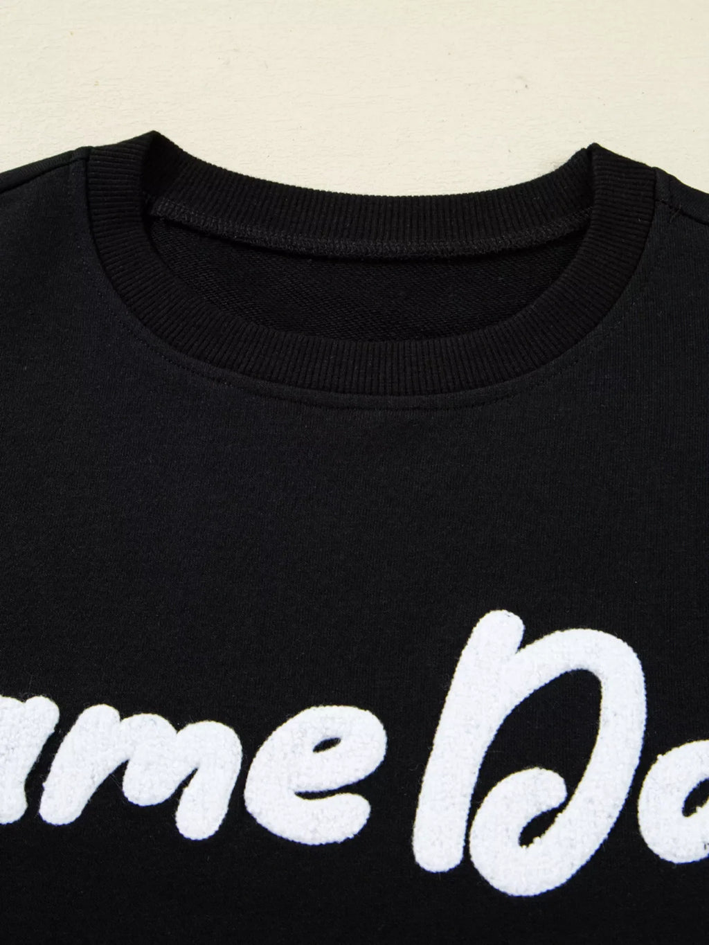 Chenille Game Day Drop Shoulder Sweatshirt