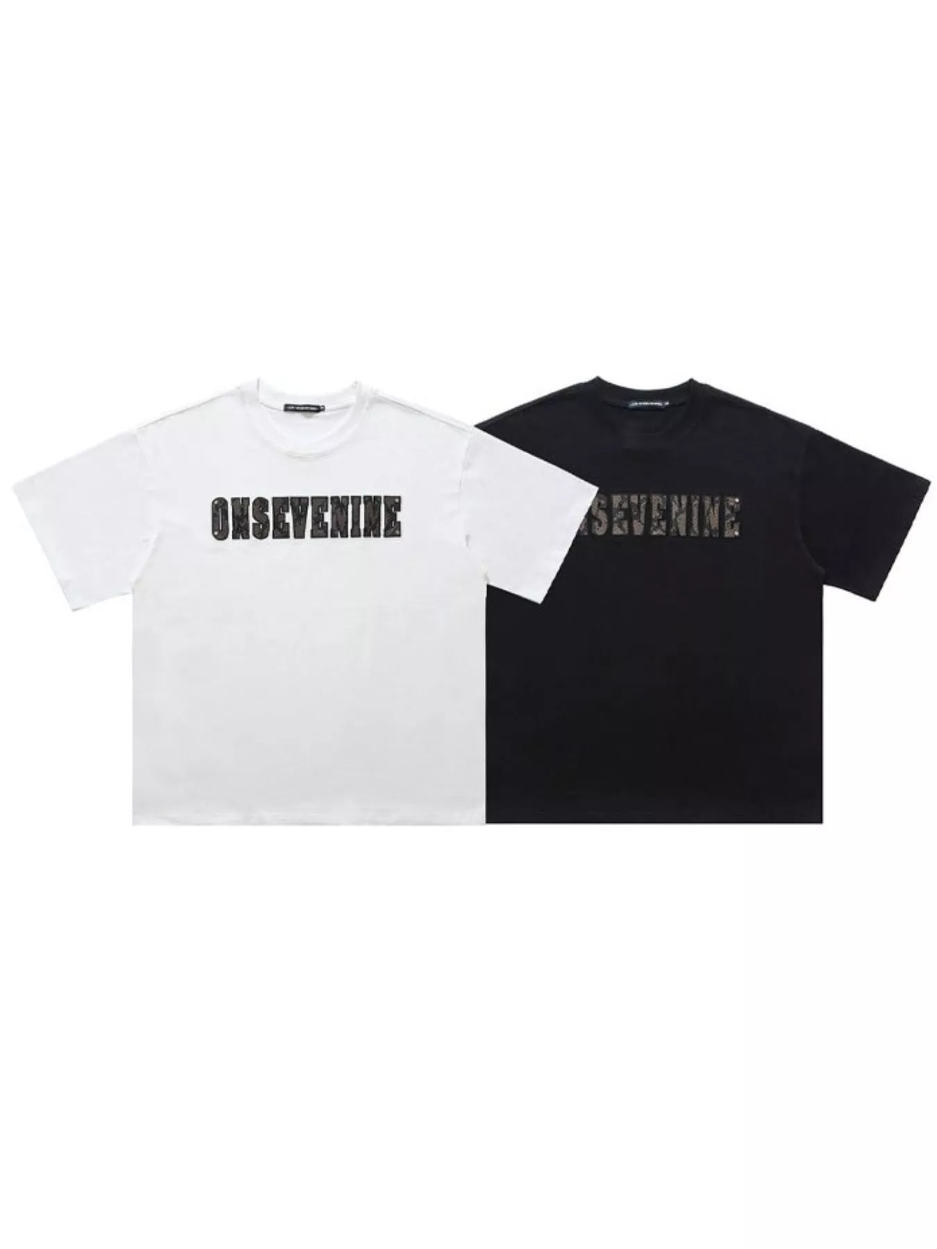 Men's Letter Round Neck Oversized T-Shirt