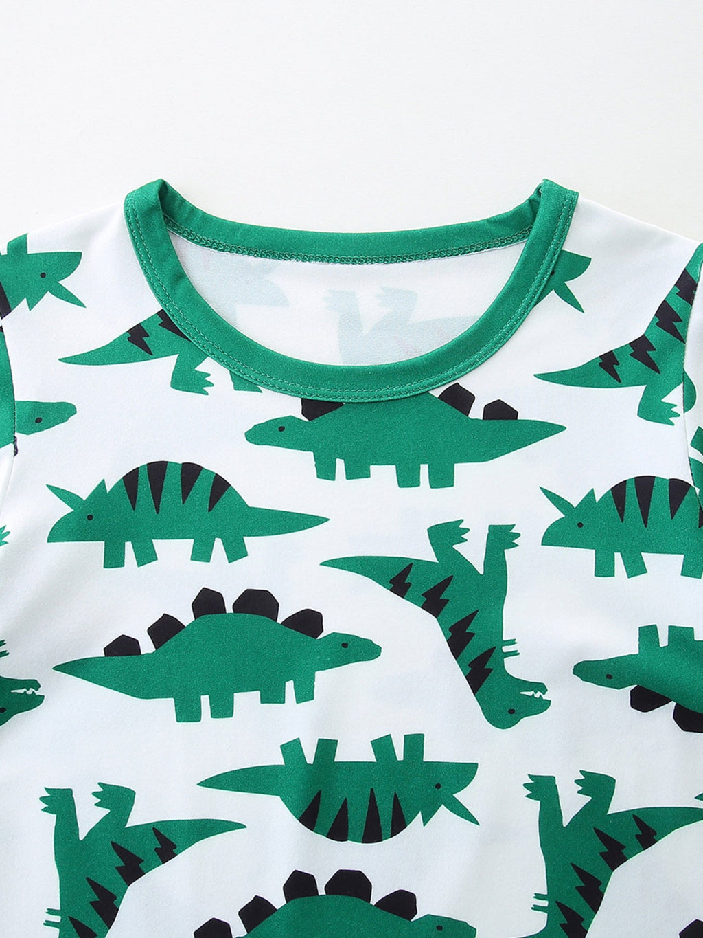 Children's Dinosaur Print Casual Tee and Shorts Set