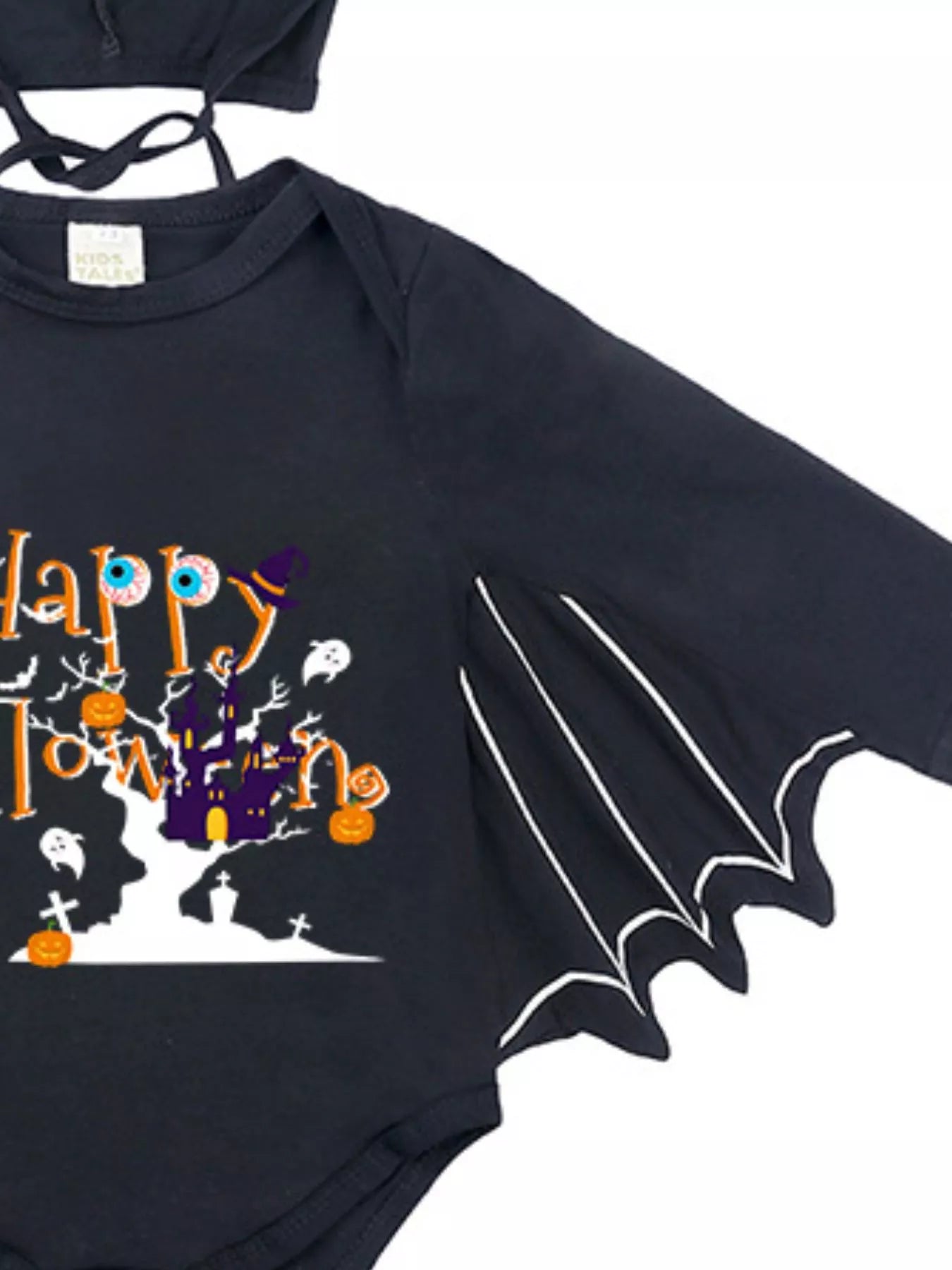 Children's Halloween Bat Bodysuit & Hat Costume Set