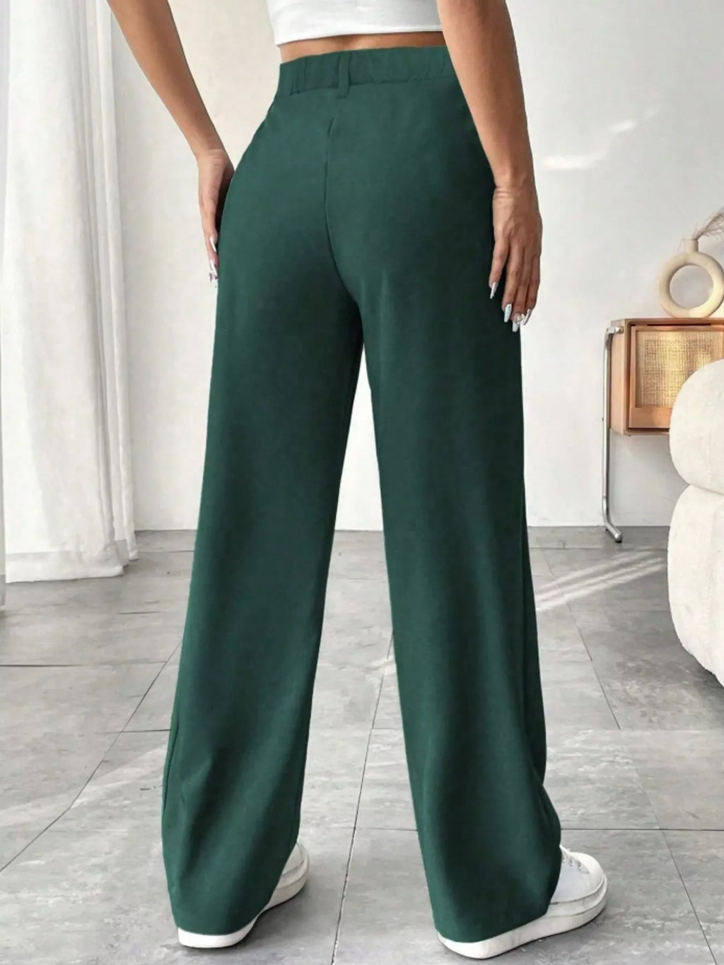 Wide Leg Pleated Pants