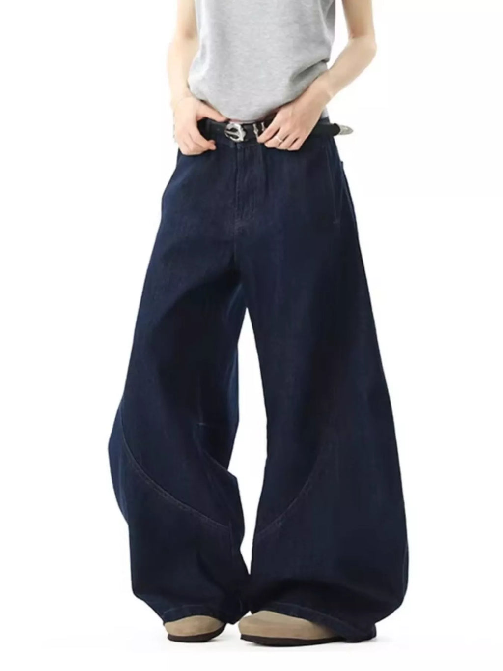 Men's Full Size Wide Leg Jeans Plus Size