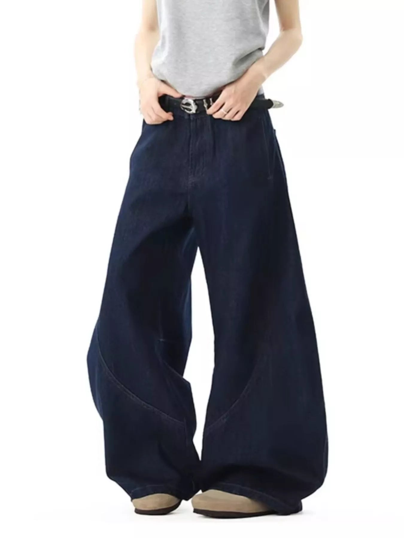 Men's Full Size Wide Leg Jeans Plus Size