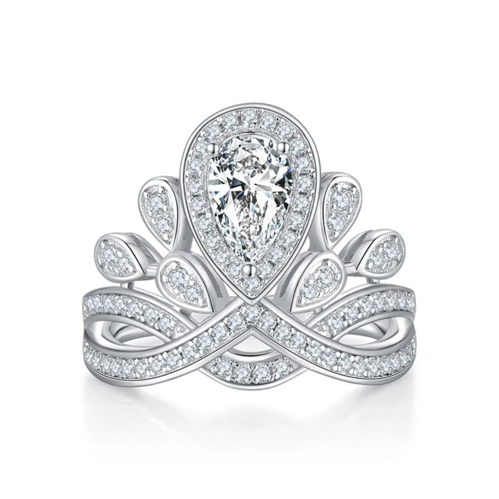 1 Carat Moissanite 925 Sterling Silver Ring
