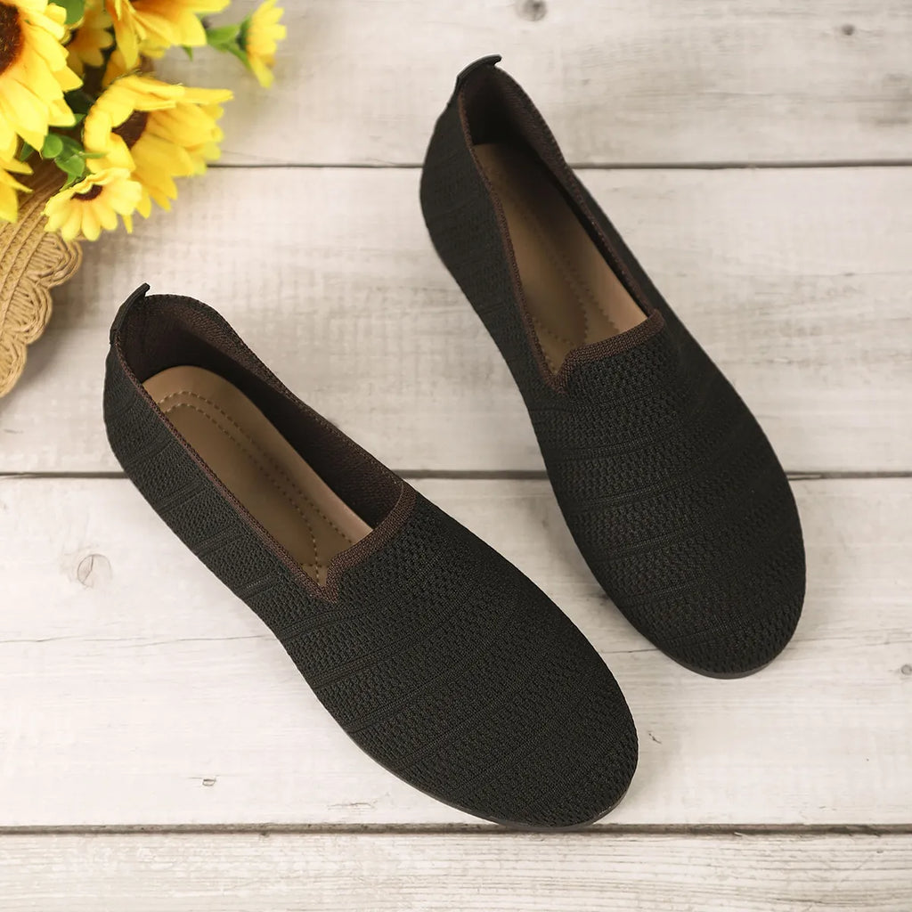 Breathable Knit Slip-On Loafers