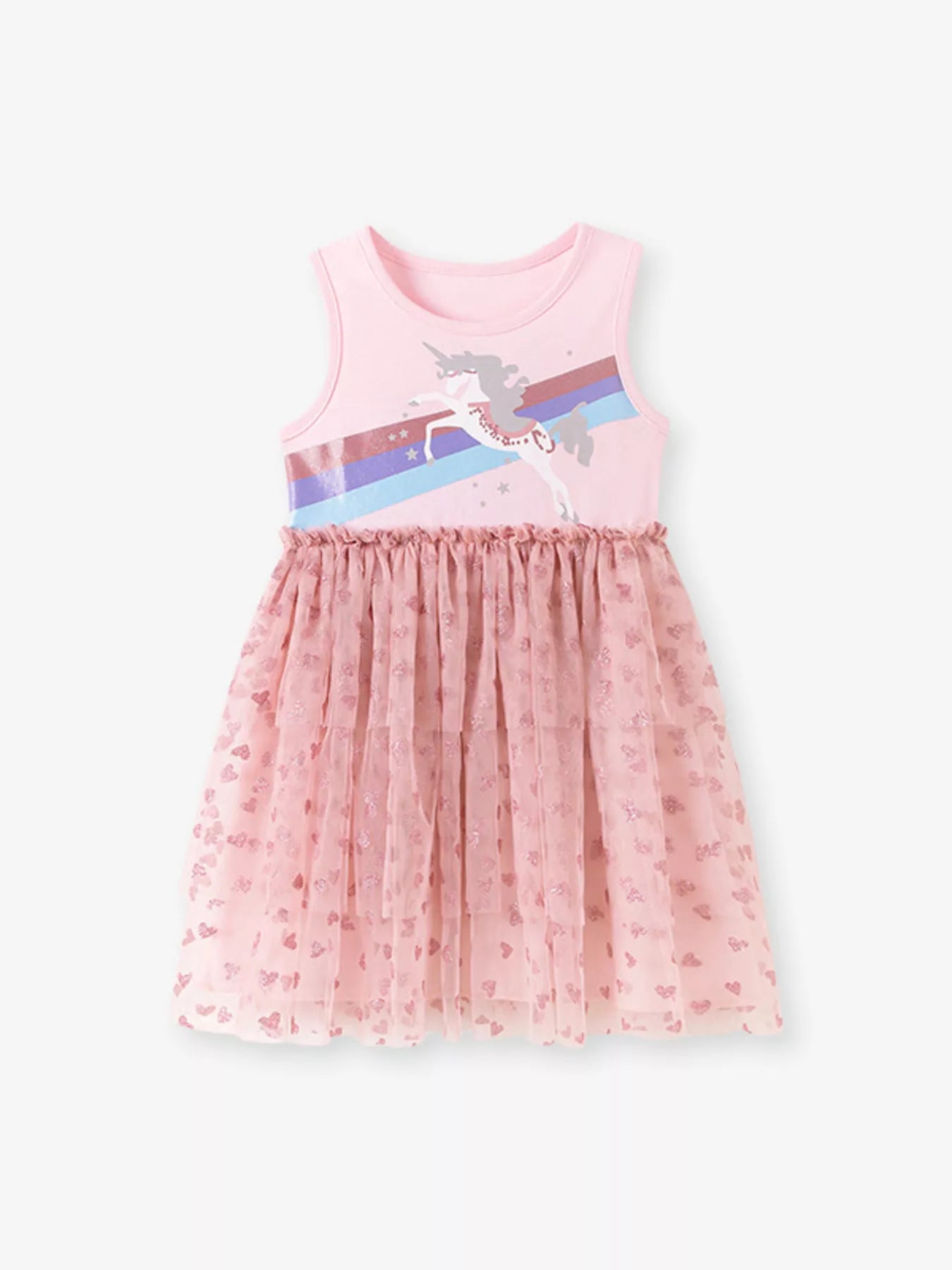 Children's Unicorn Rainbow Tulle Dress