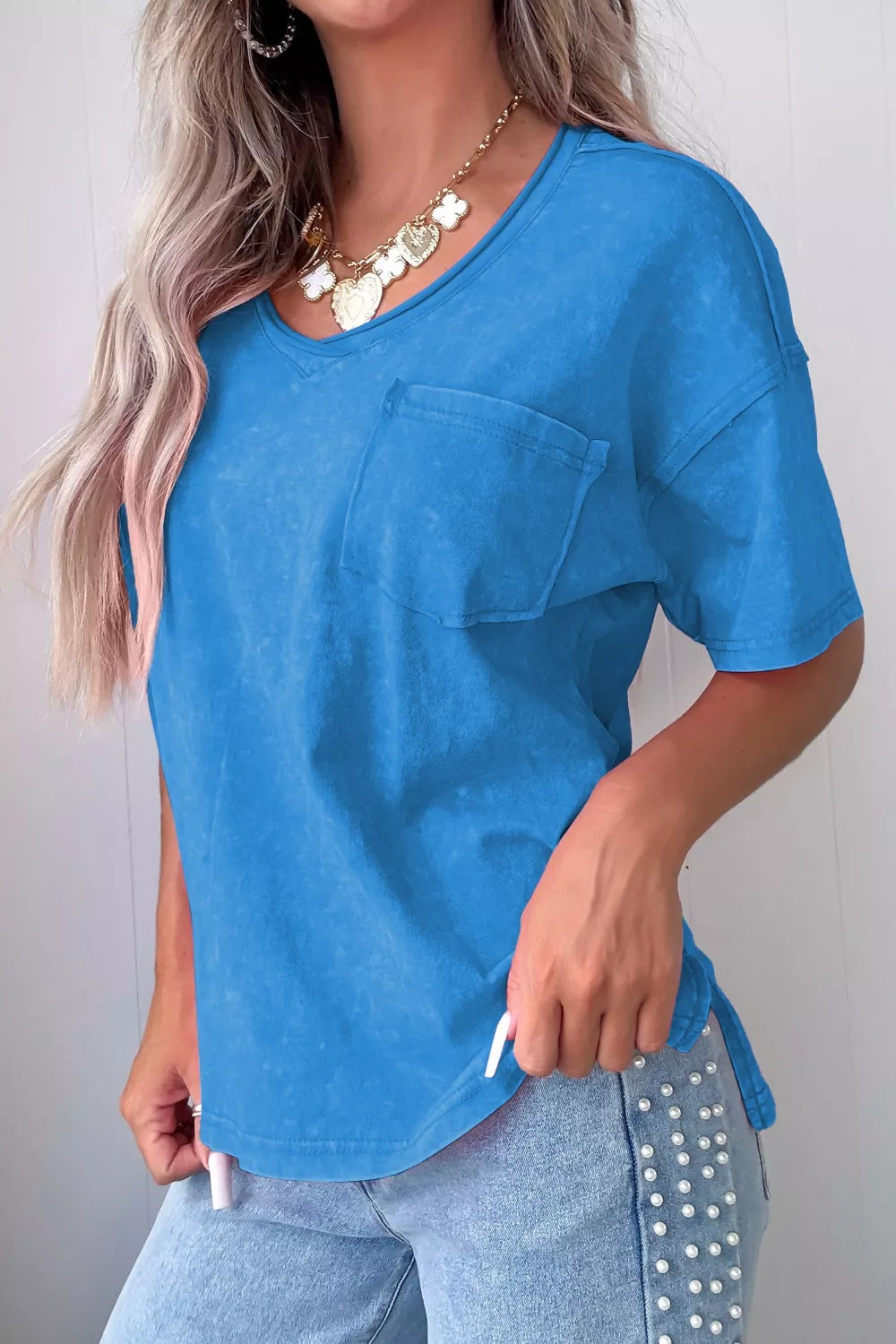 Pocketed Short Sleeve T-Shirt