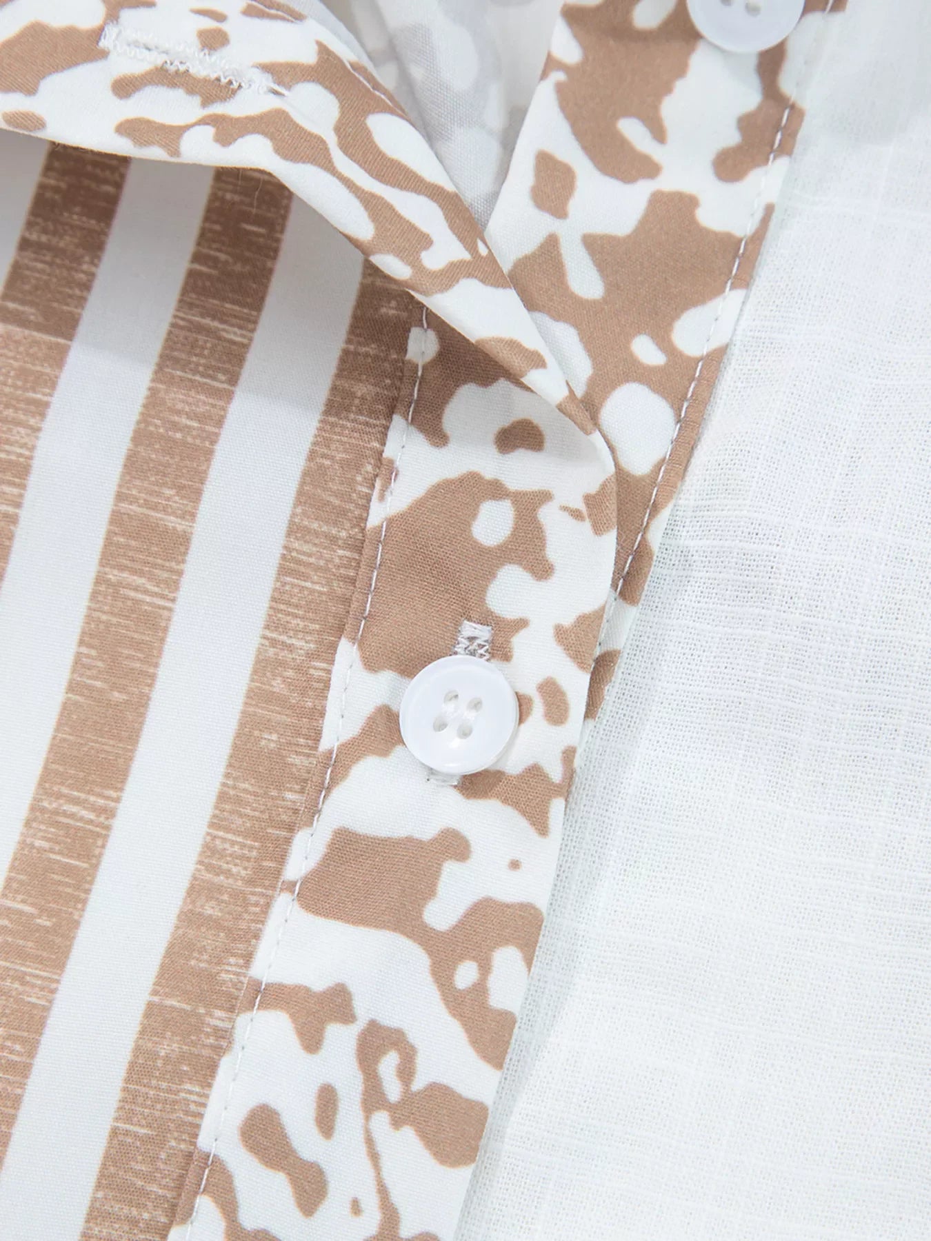 Leopard Striped Western Casual Shirt