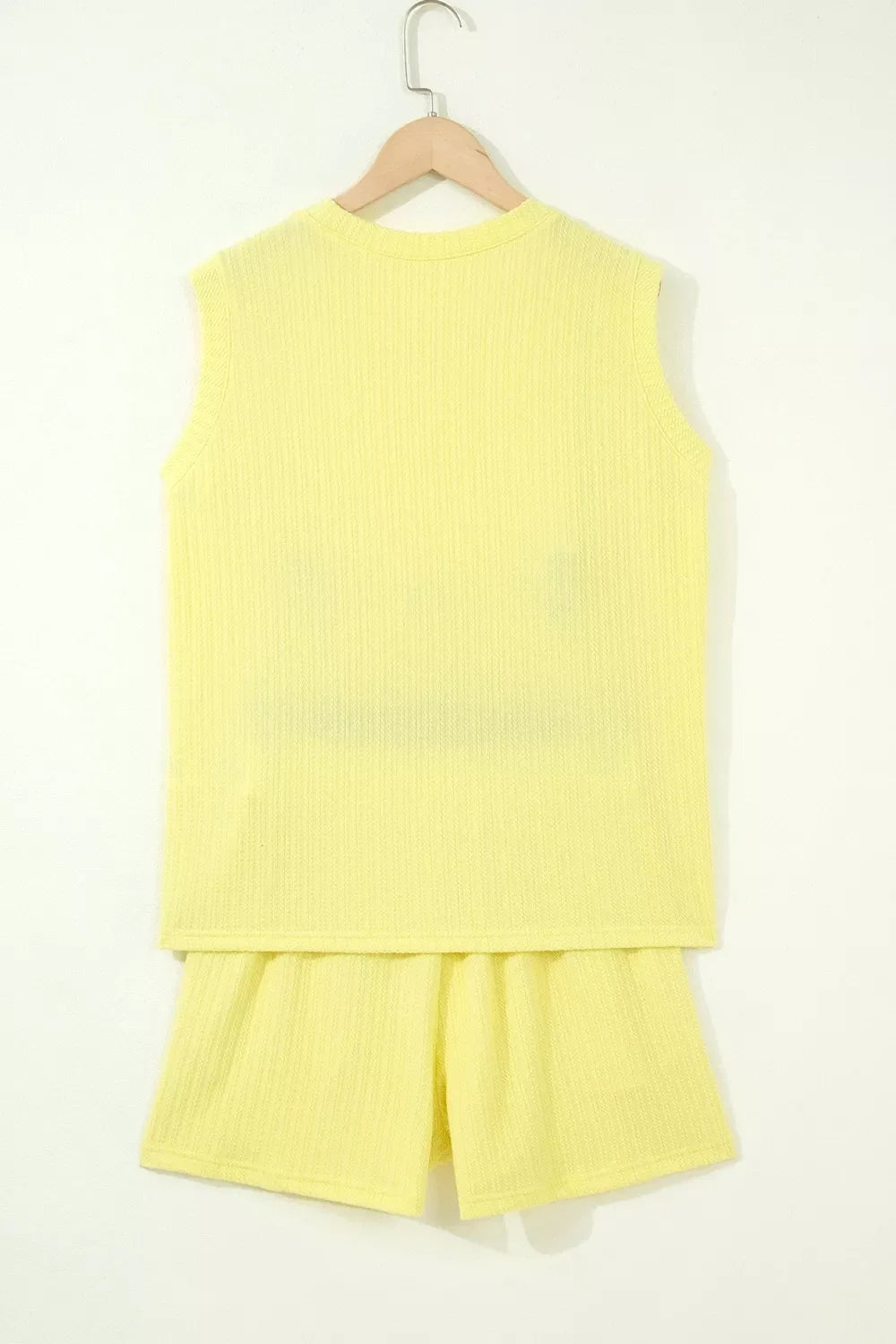 Ribbed Knit Tank and Shorts Set