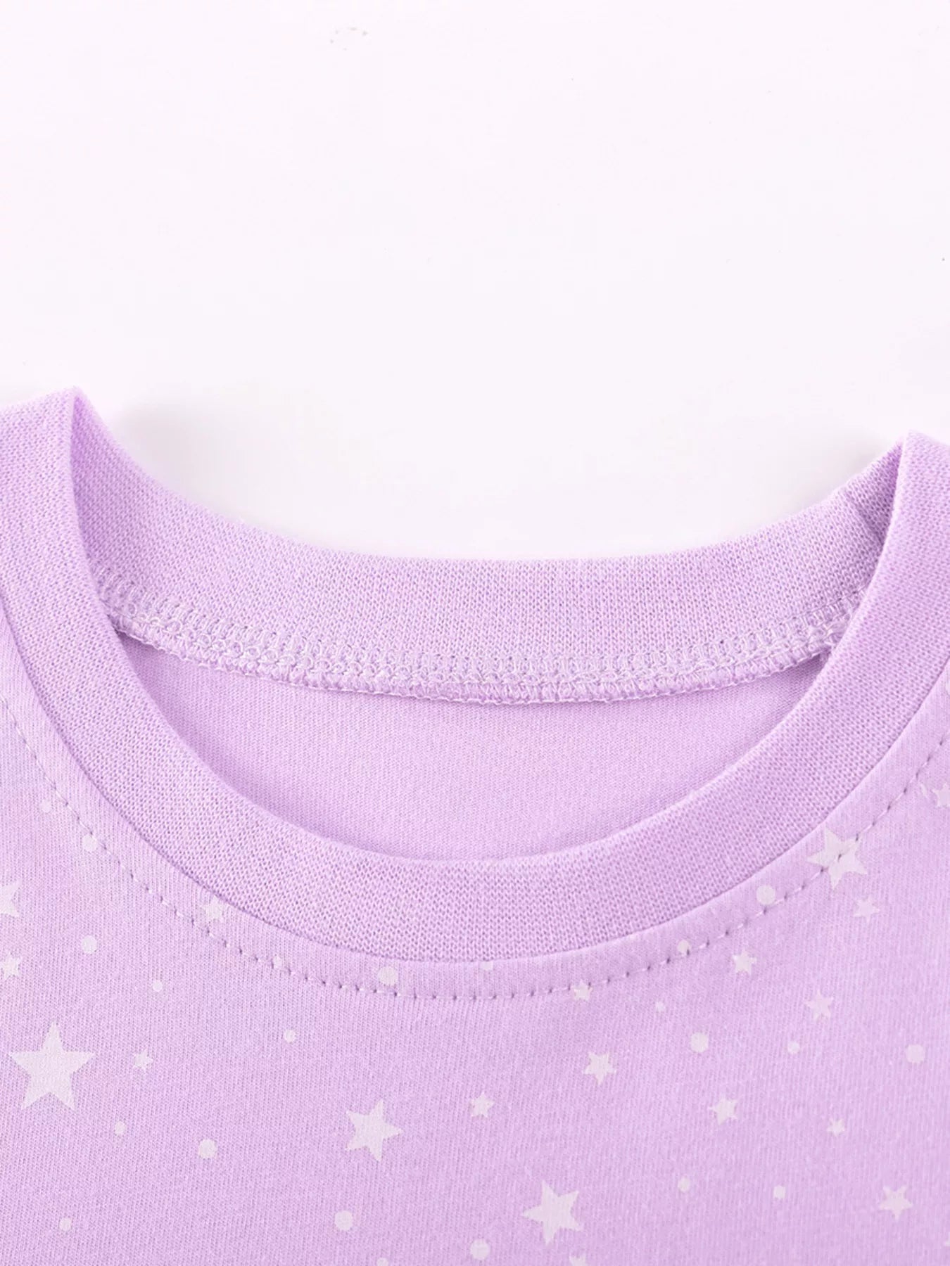 Children's Unicorn Star Print Ruffled Sleeve Dress