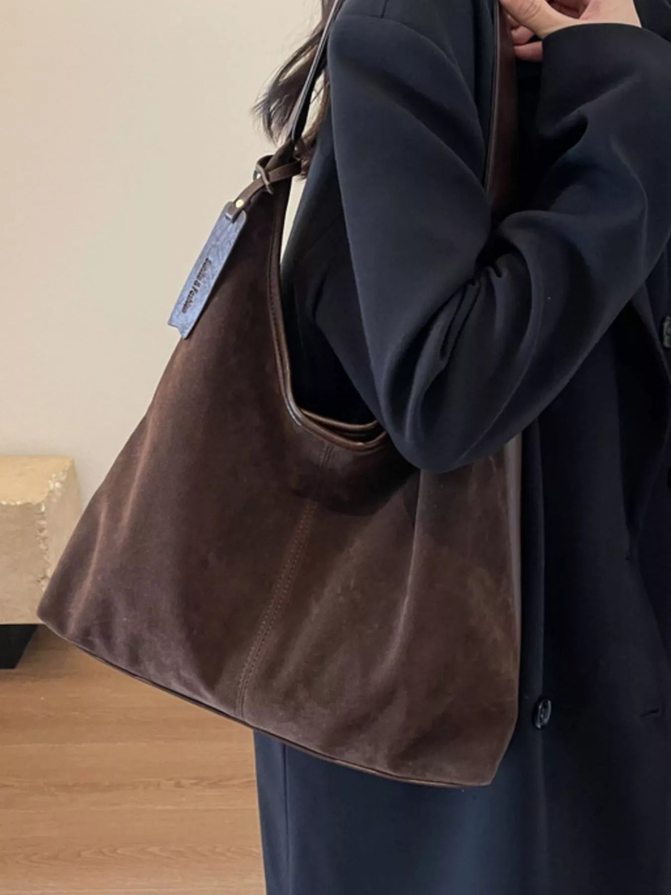 Vintage Suede Shoulder Bag
