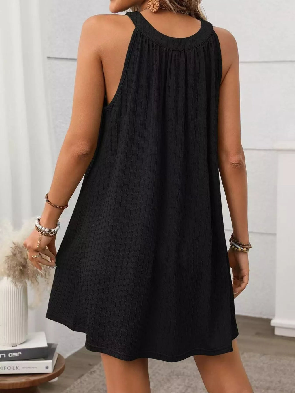 Sleeveless Casual Mini Dress