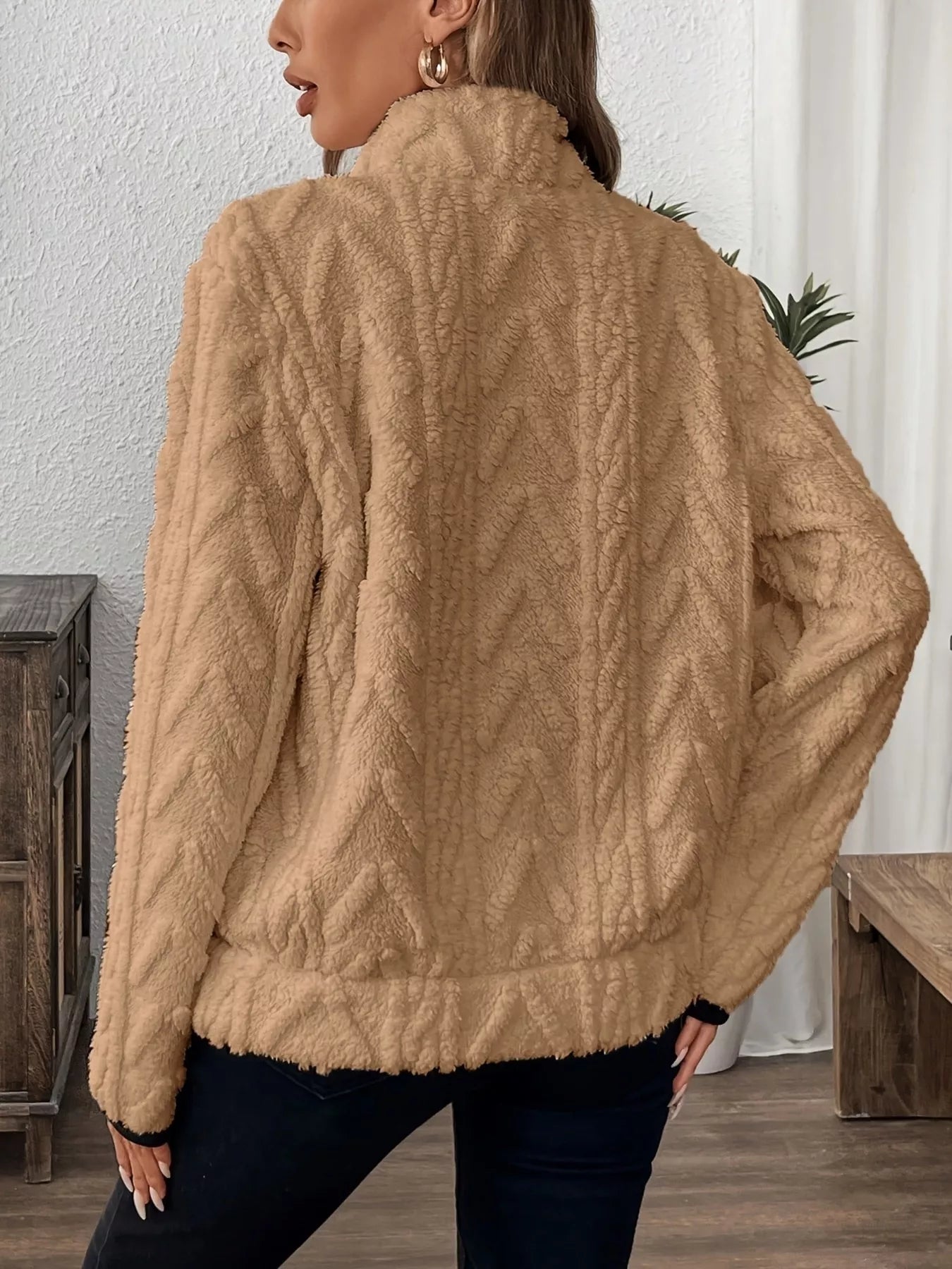 Cozy Sherpa Half Zip Sweatshirt