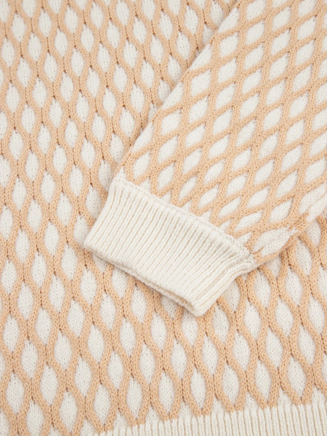 Textured Knit Mock Neck Sweater