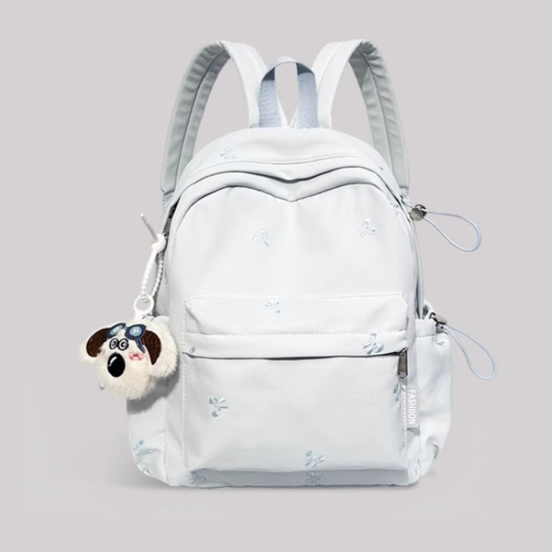 Embroidered Lightweight Backpack Bag
