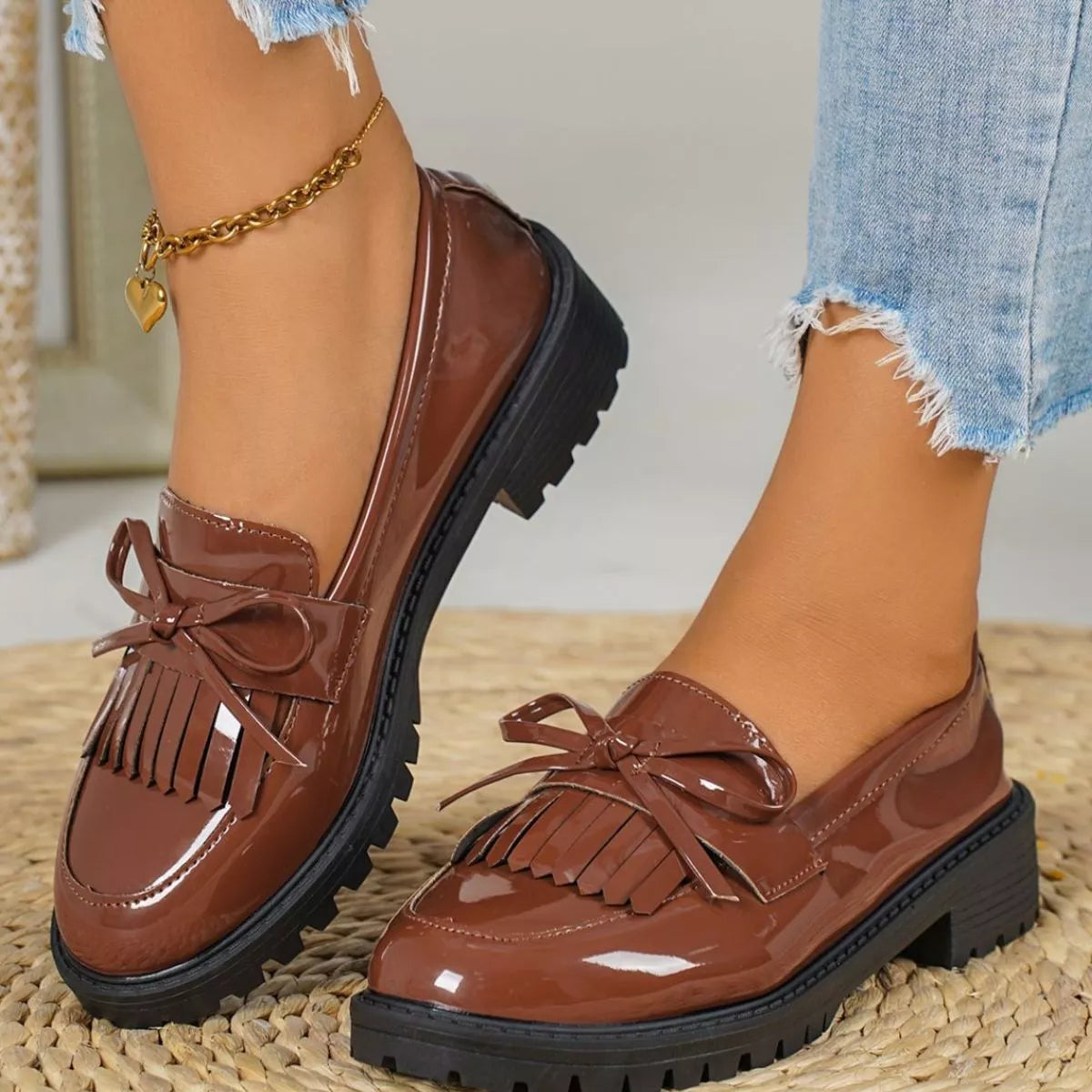 Round Toe Slip-Ons