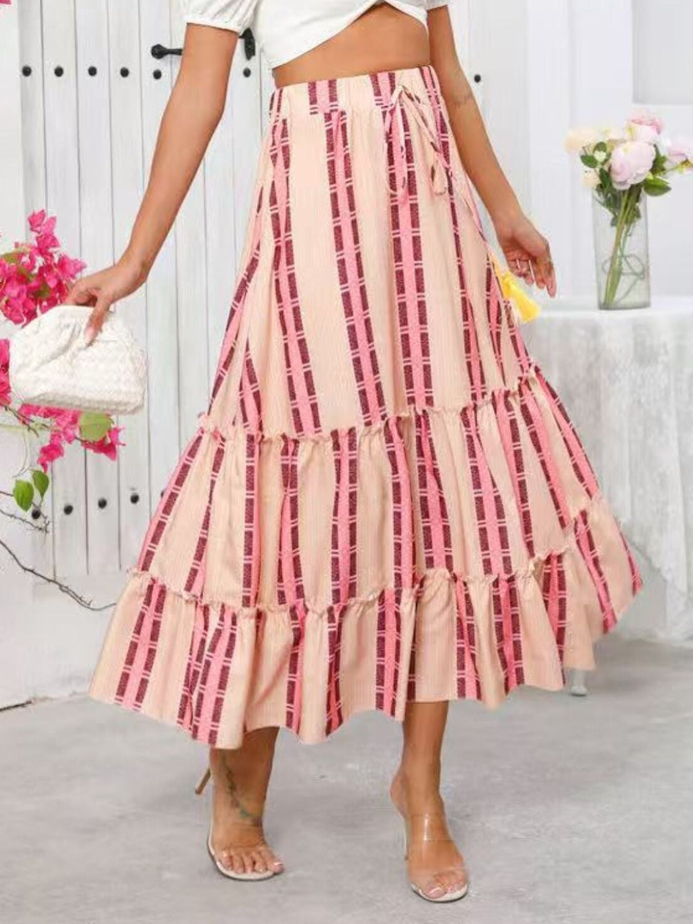 Tassel Midi Skirt
