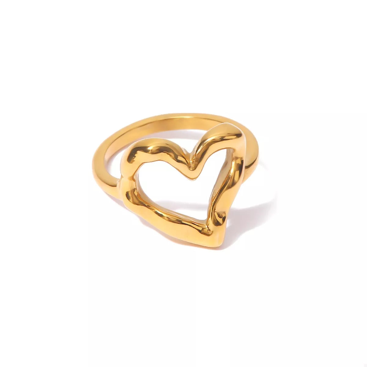 18K Gold-Plated Heart Ring