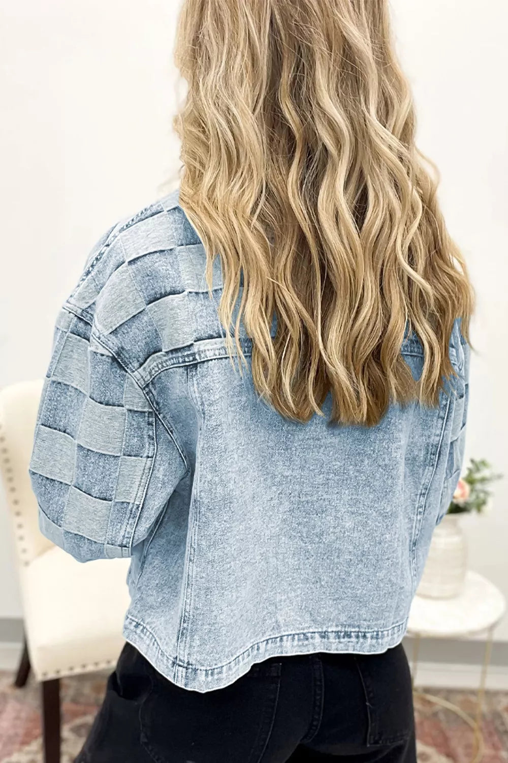 Button Up Wash Denim Jacket