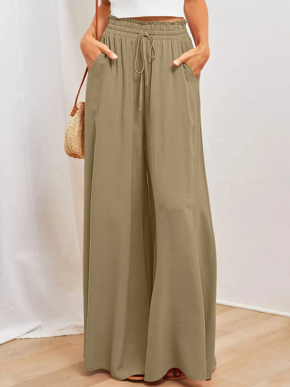 Wide Leg Pants with Pockets