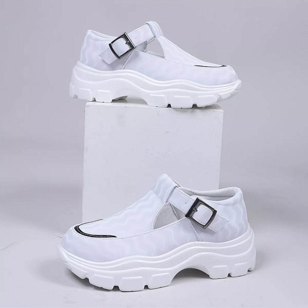 Round Toe Platform Loafers