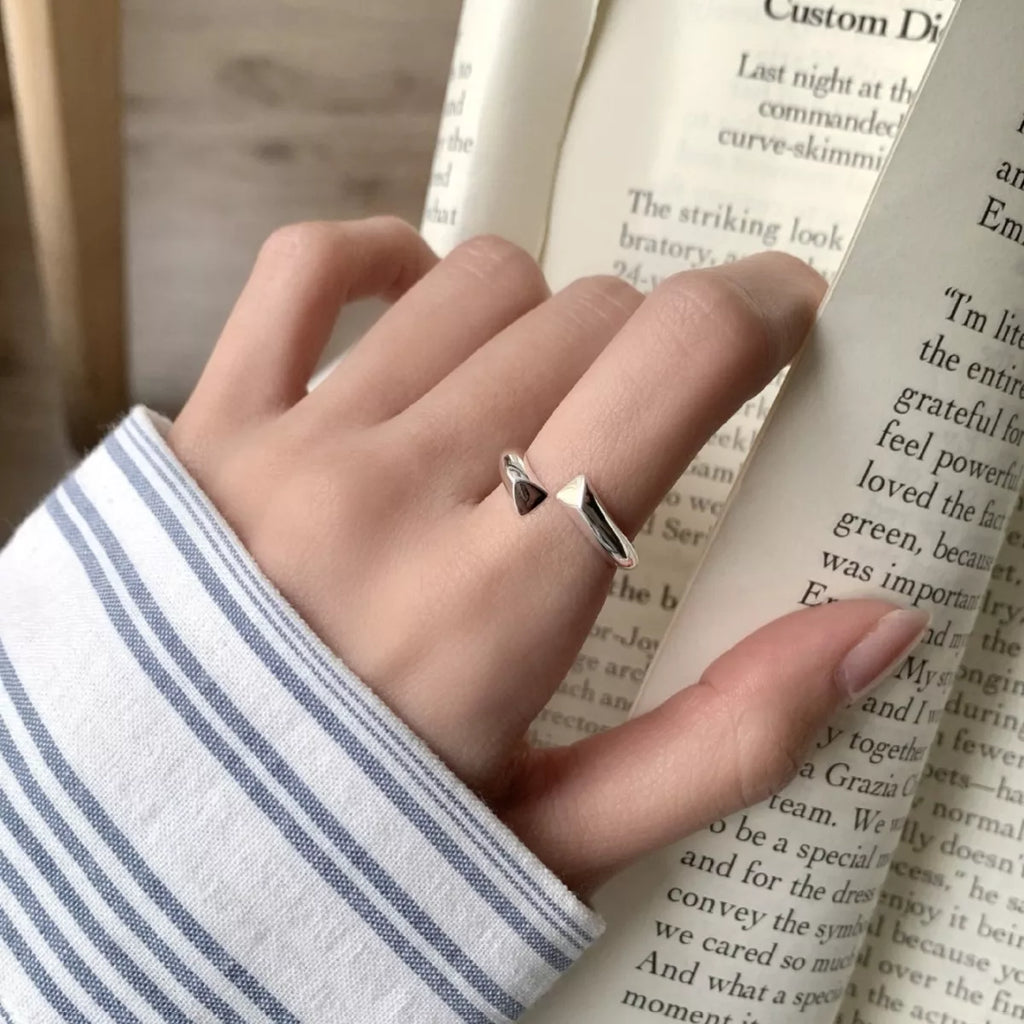 925 Sterling Silver Bypass Ring