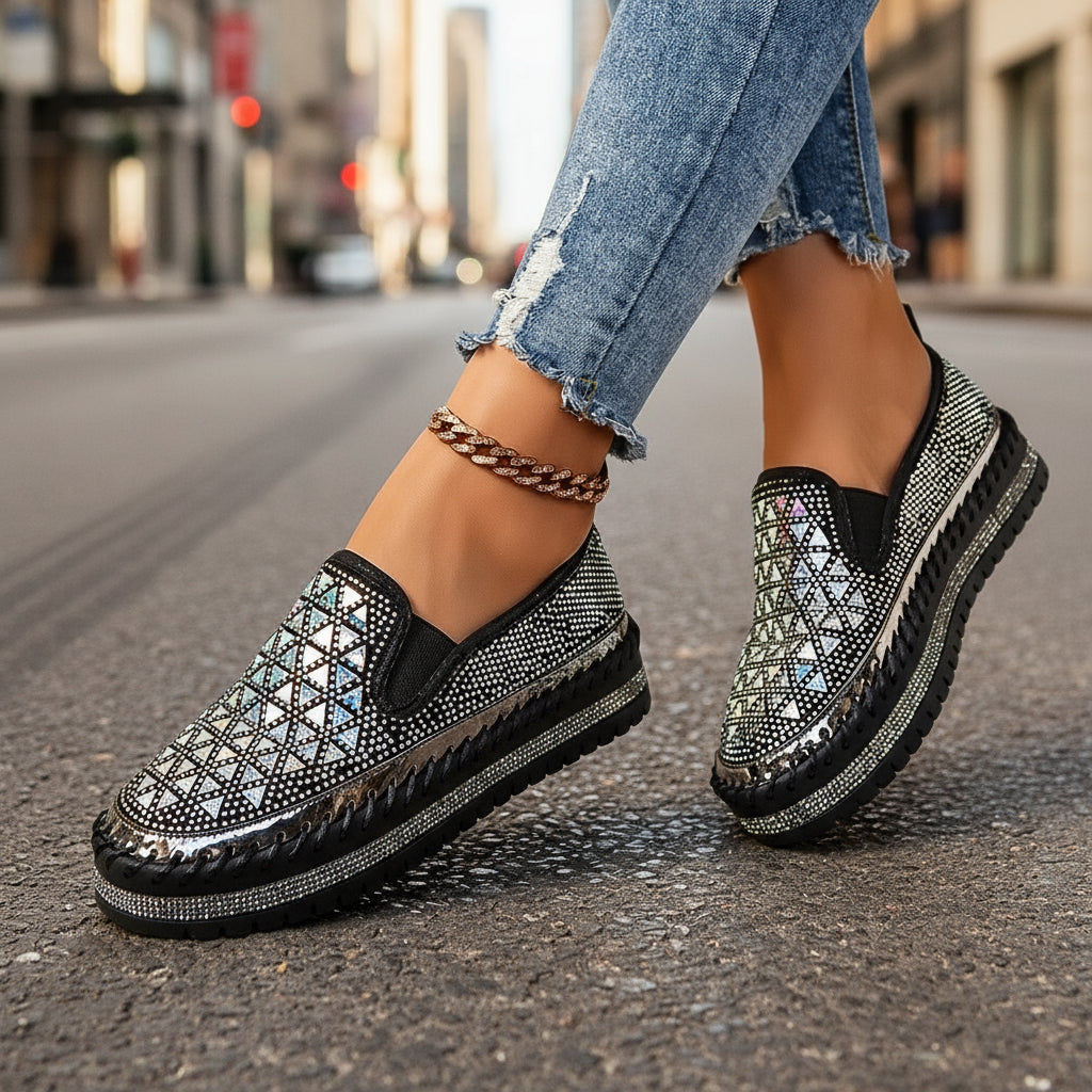 Casual Women’s Sneakers | Four-Seasons Thick-Sole Pedal Flat Shoes