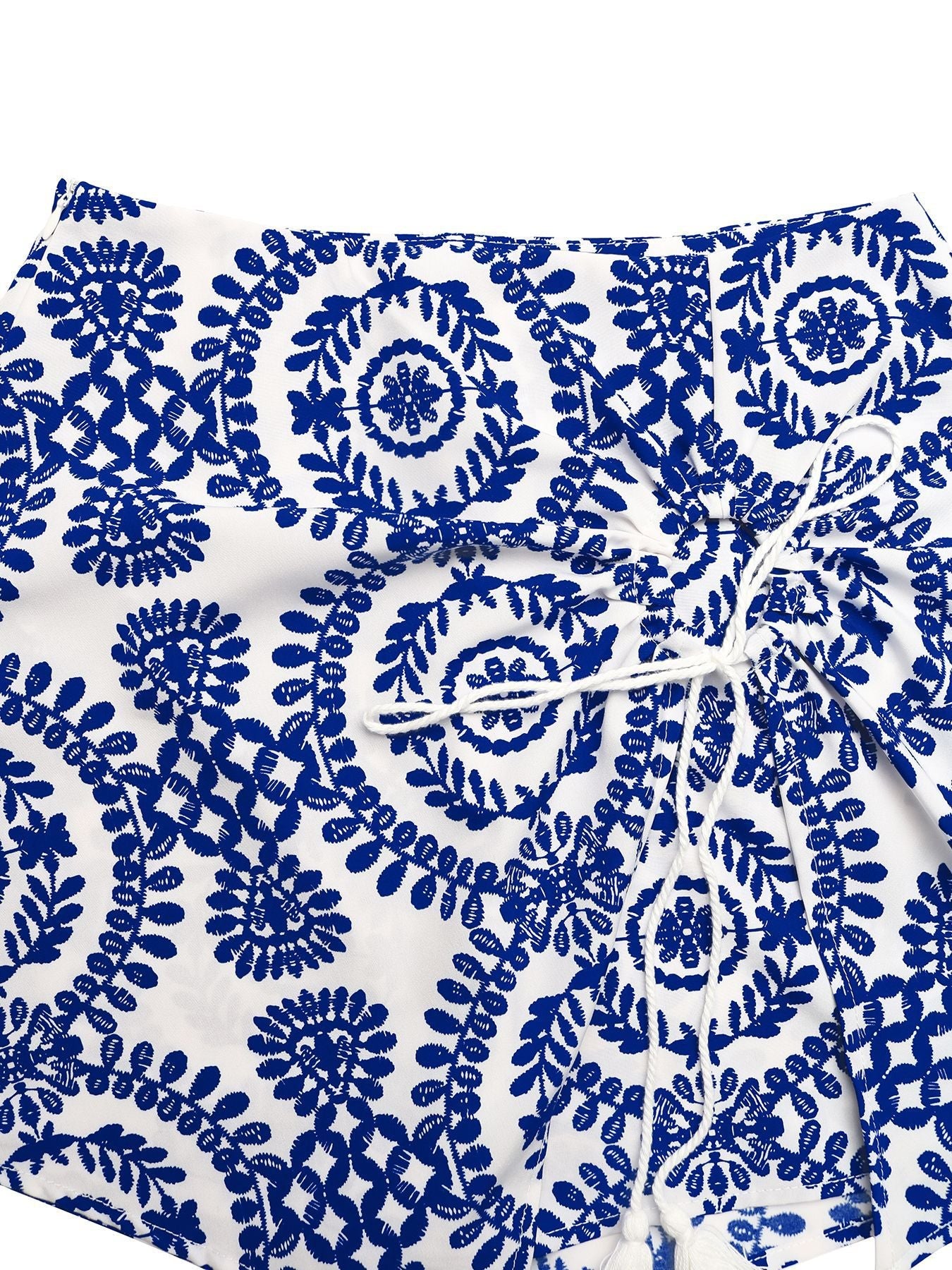 Printed Tie Skort