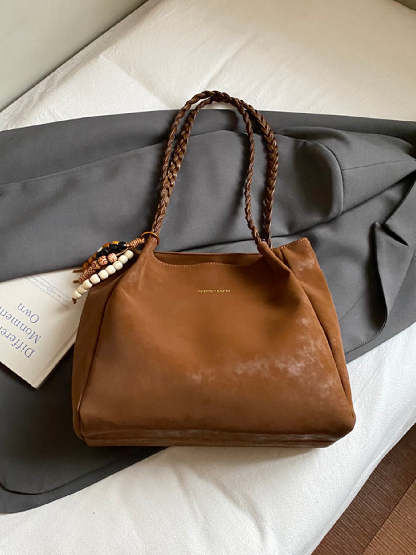 Braided Strap Shoulder Bag