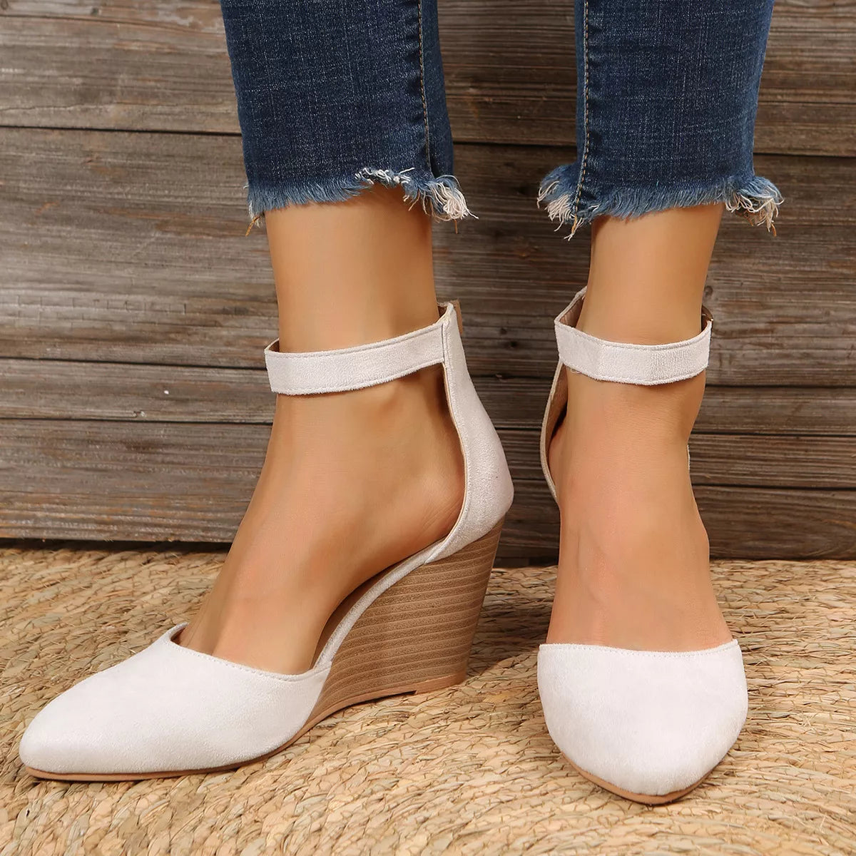 Point Toe Wedge Sandals