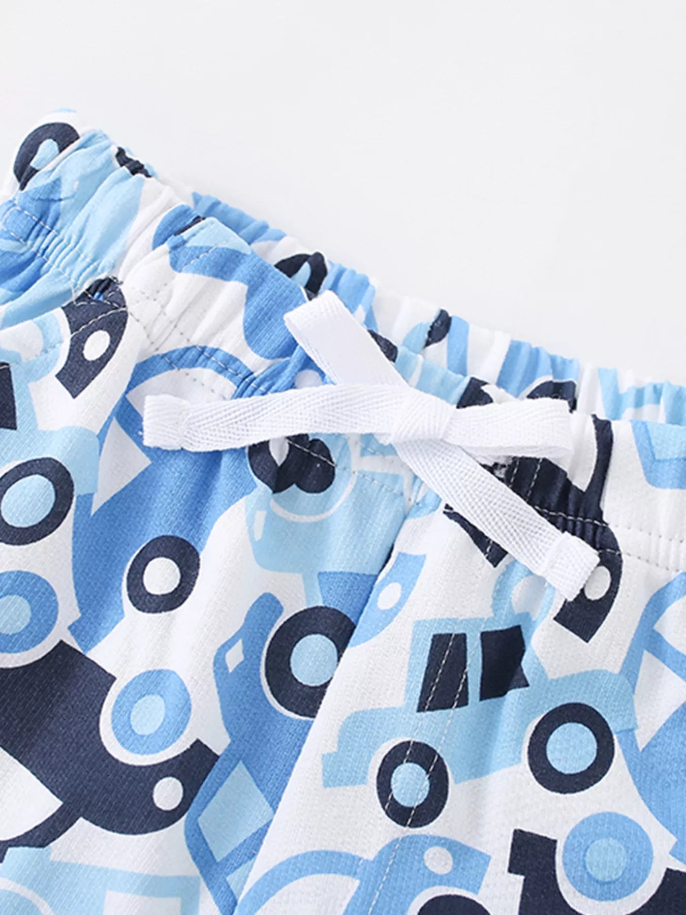 Children's Car Print Tee and Shorts Set