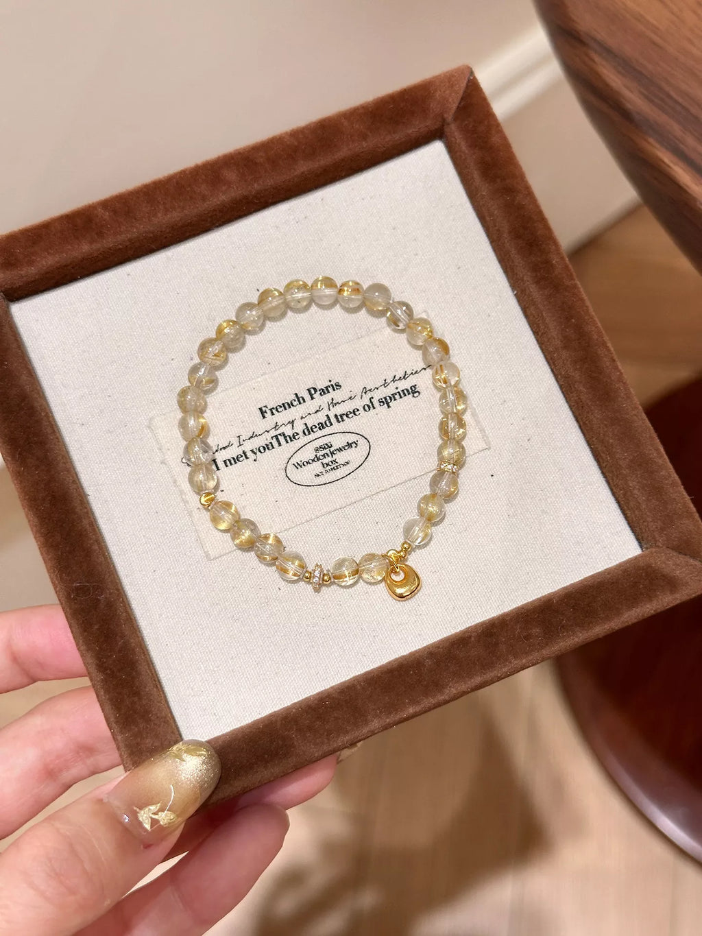 Beaded Bracelet with Charm