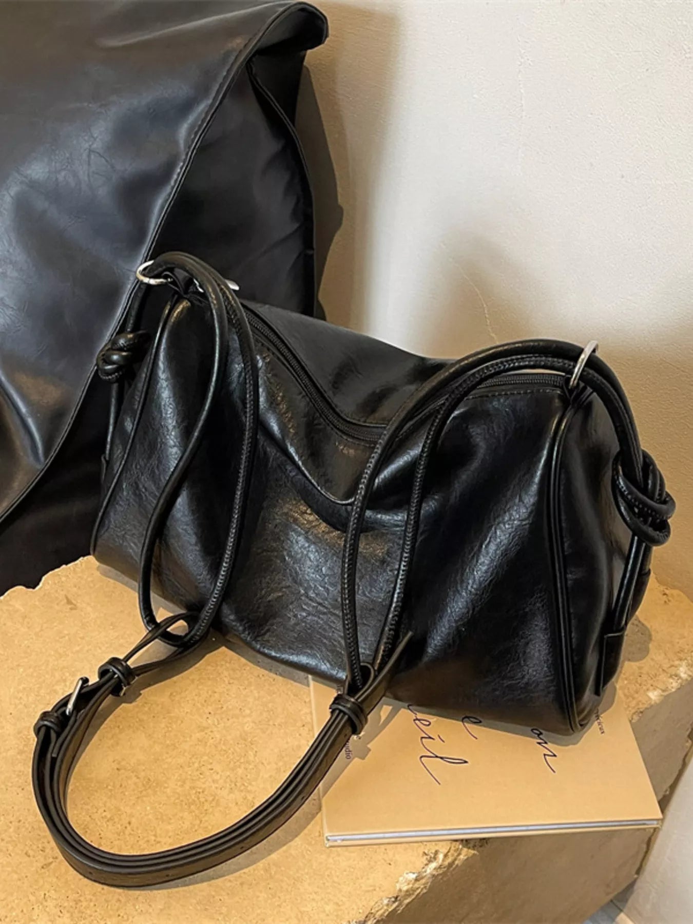 Vintage Style Leather Crossbody Bag