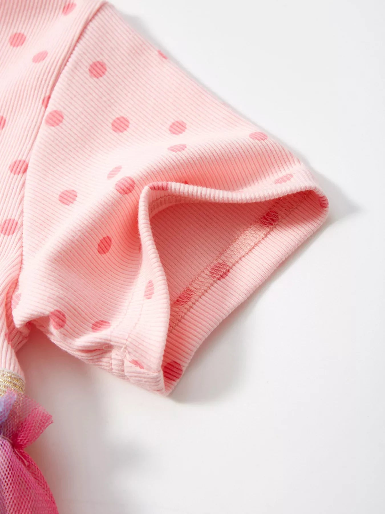 Children's Polka Dot Rainbow Tulle Dress