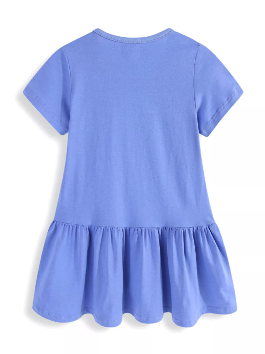 Children's Unicorn Floral Applique Ruffle Hem Dress
