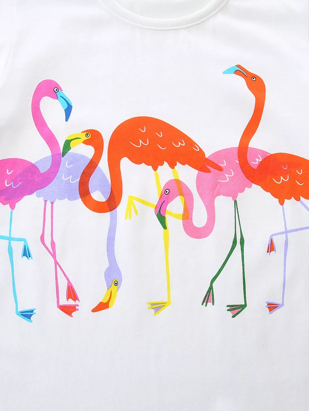 Children's Flamingo Print Short Sleeve T-Shirt