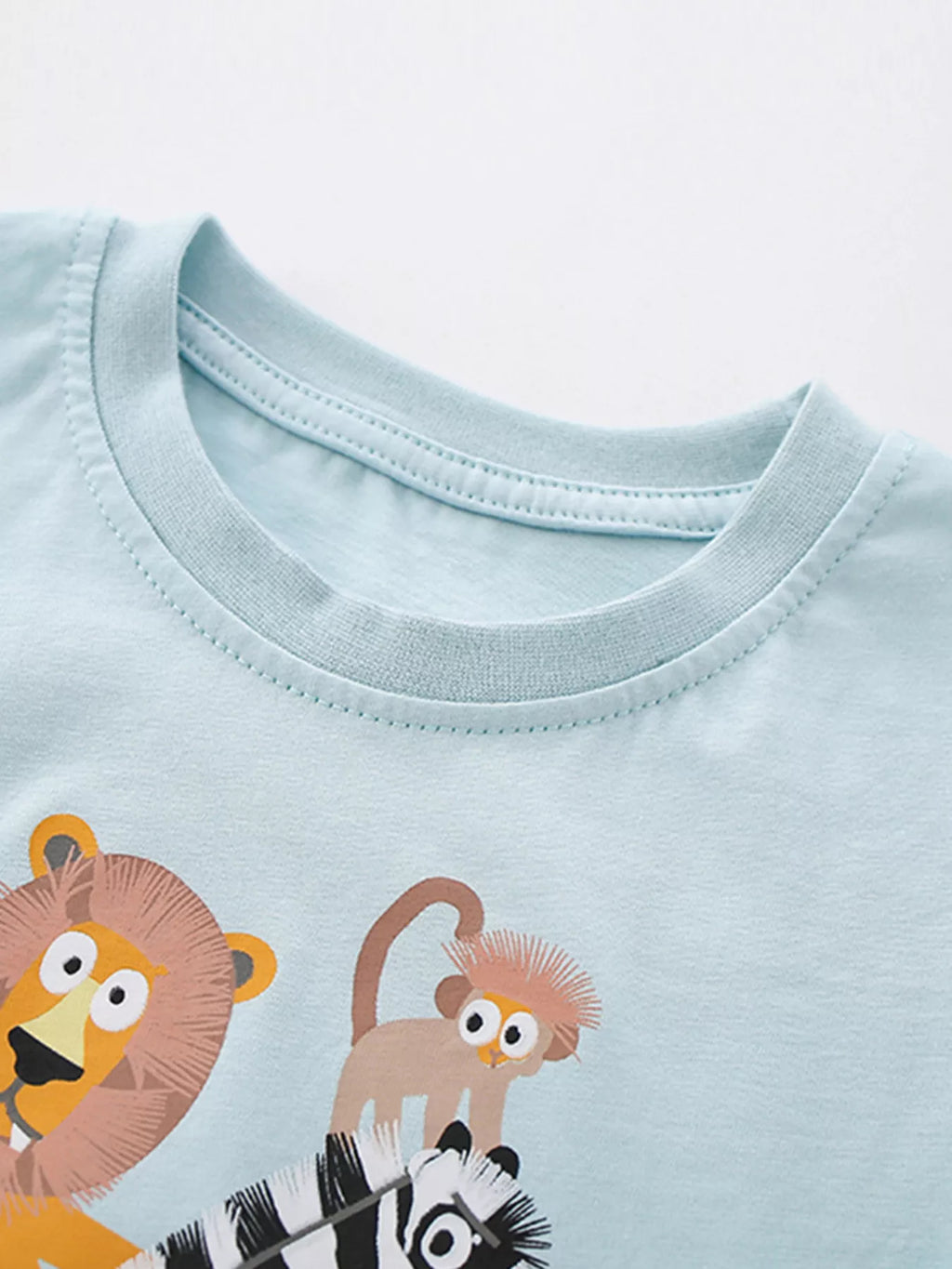 Children's Animal Short Sleeve Tee and Shorts Set