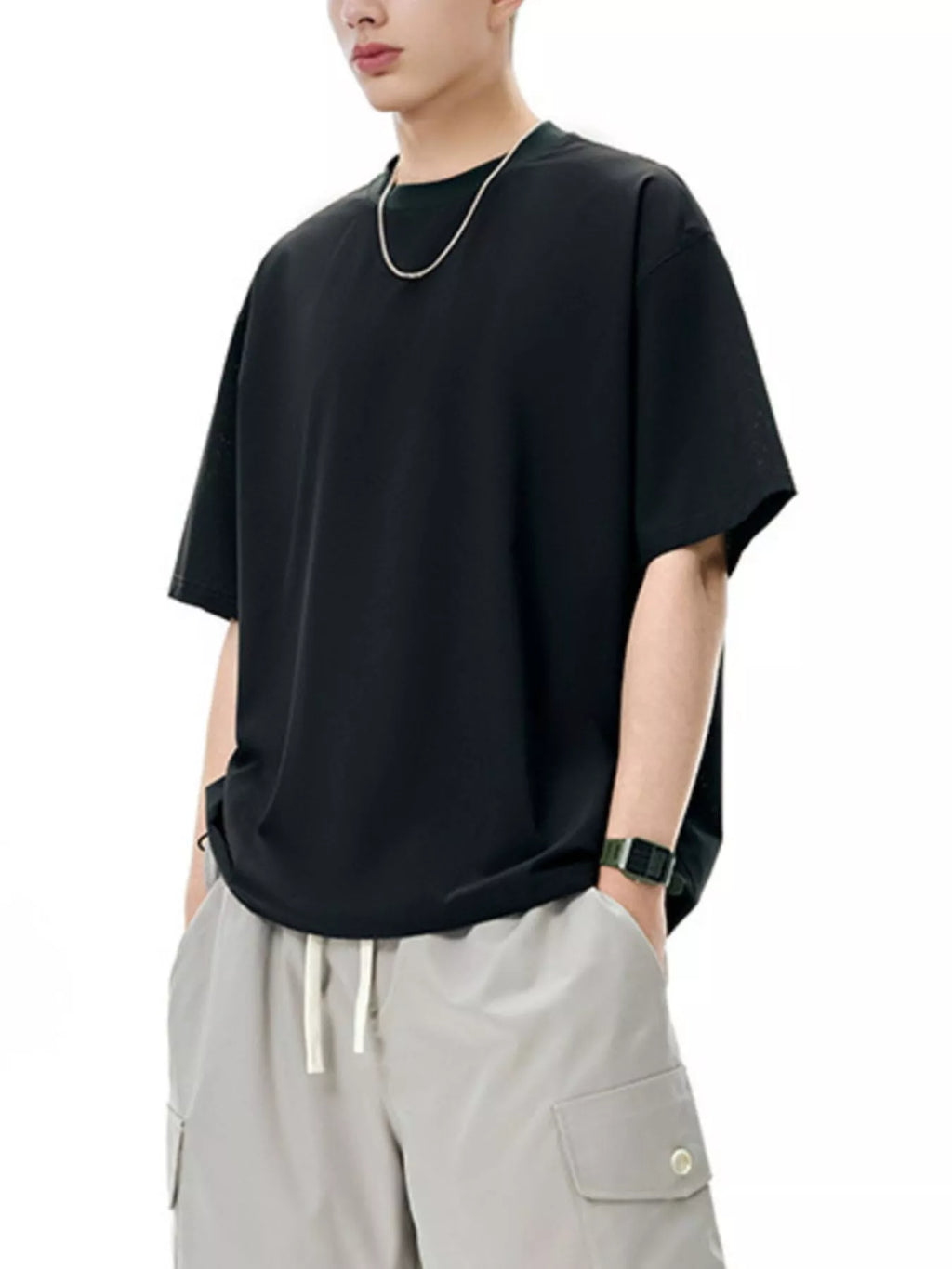 Men's Drawstring Hem Quick-Dry T-Shirt