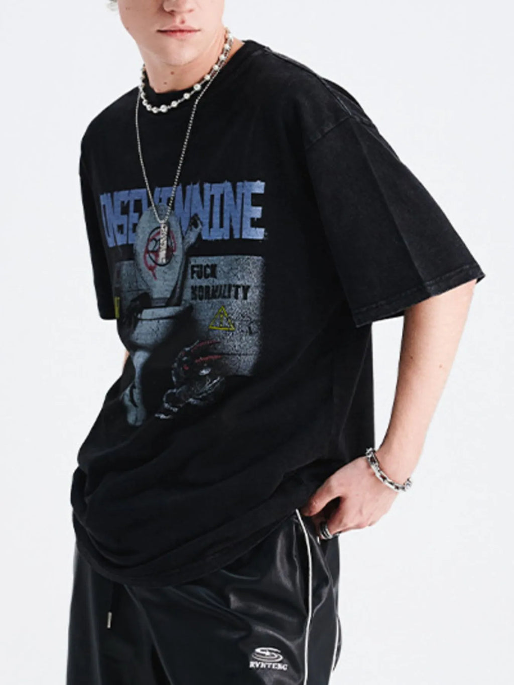 Men's Graphic Round Neck Half Sleeve T-Shirt