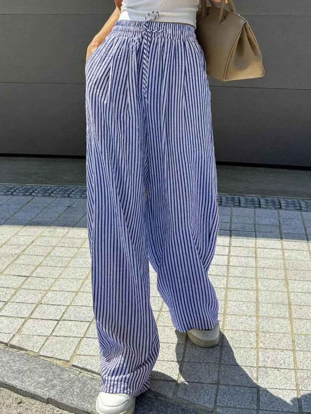 Striped Wide Leg Pants